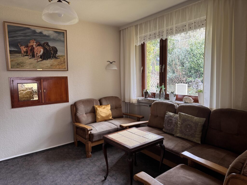 Sitzecke im Frühstücksraum