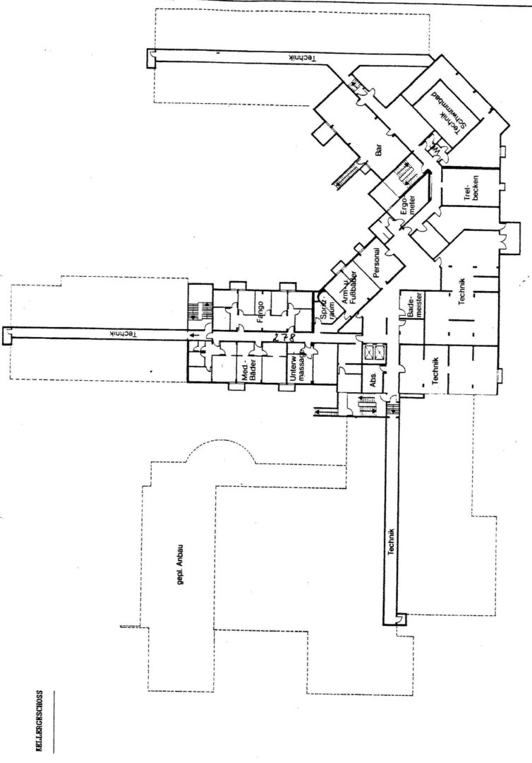Hotelübersichtsplan Kellergeschoss