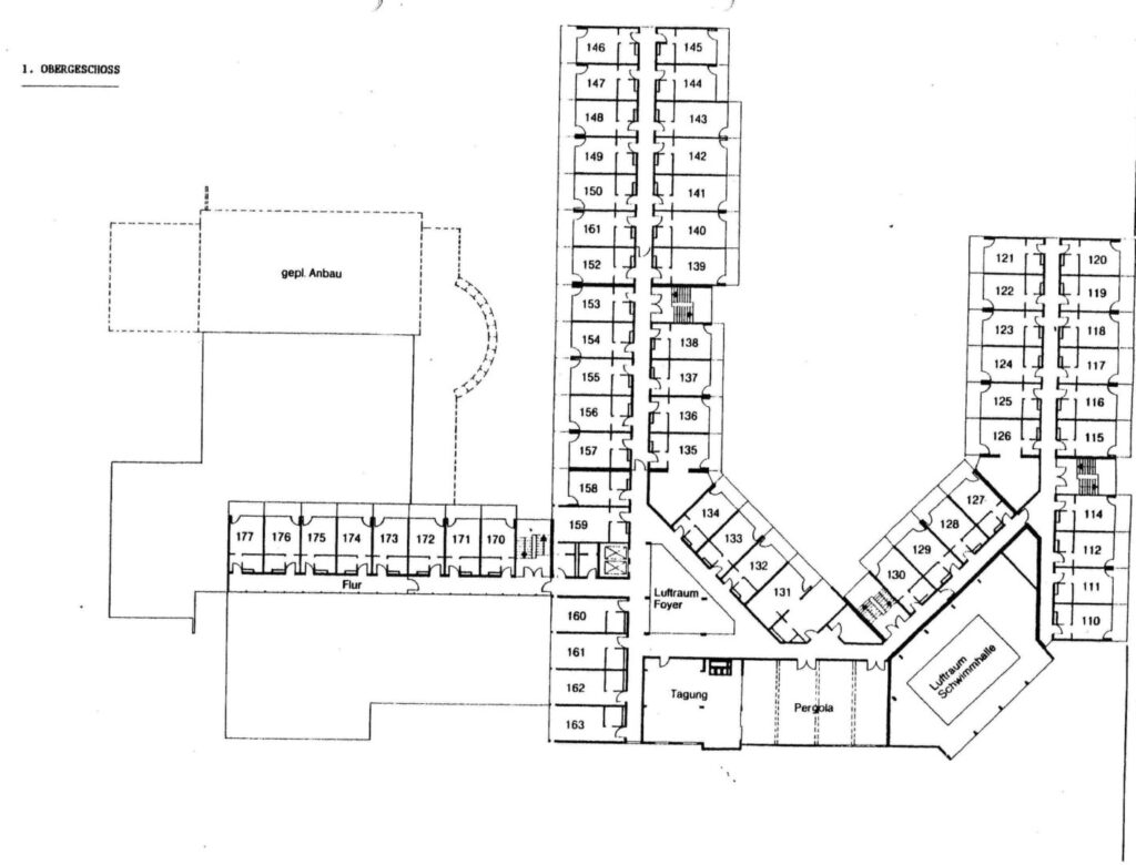 Hotelübersichtsplan 1.Obergeschoss
