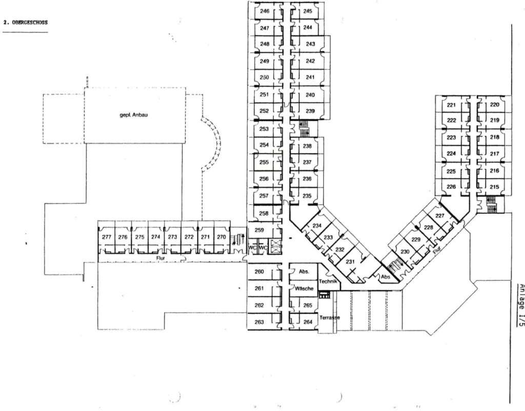 Hotelübersichtsplan 2.Obergeschoss