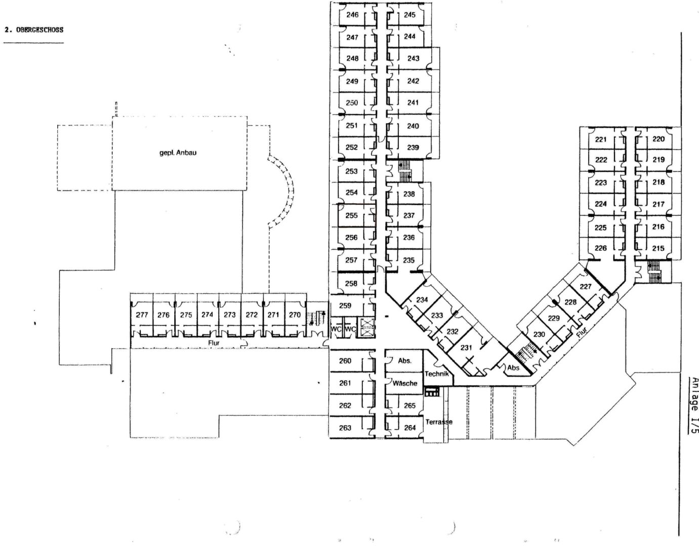 Hotelübersichtsplan 2.Obergeschoss