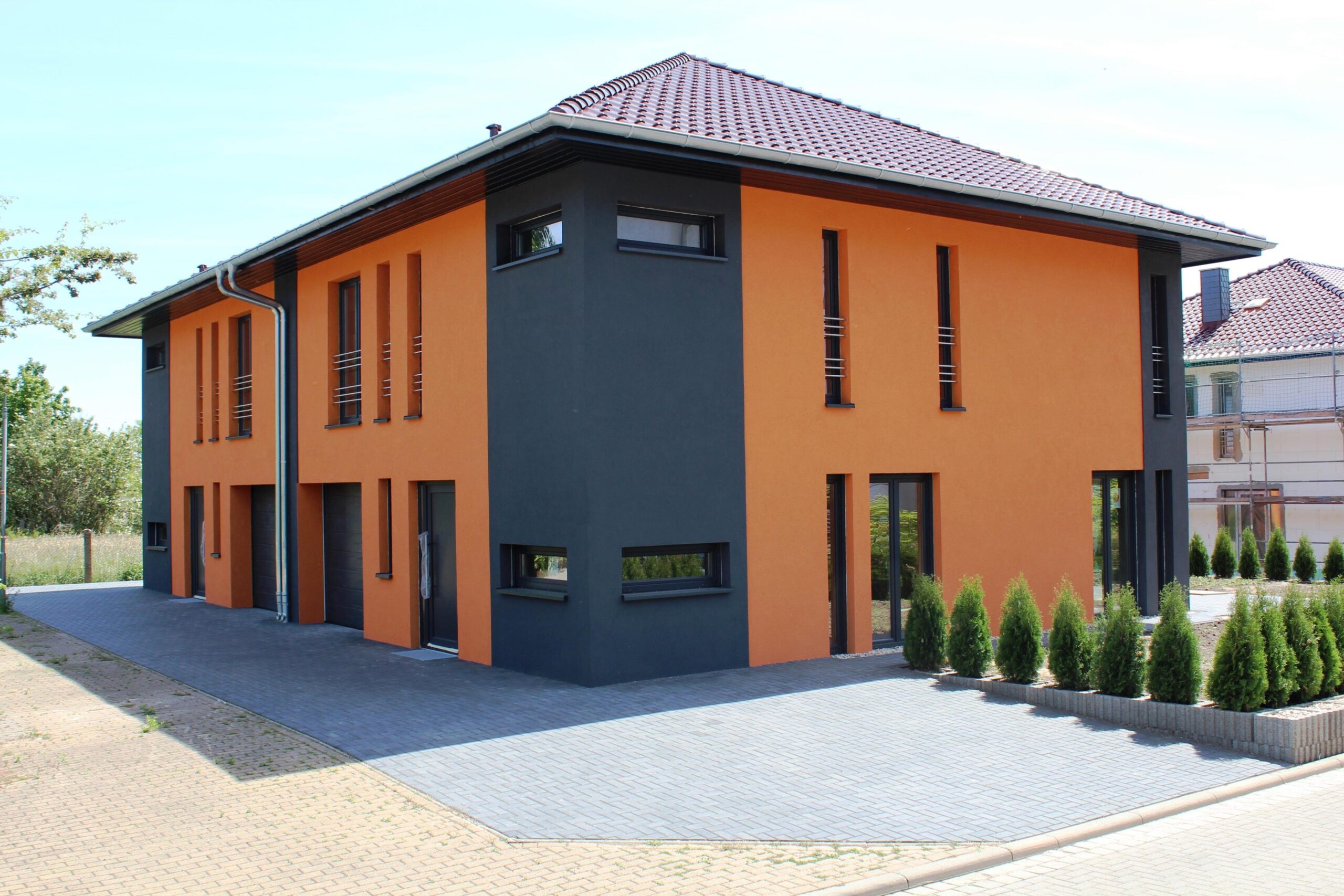 Straßenansicht nach Fertigstellung