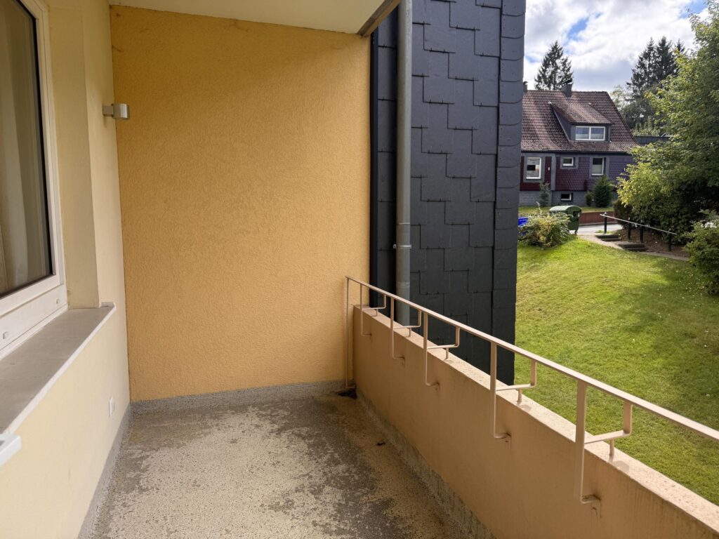 Blick vom Balkon