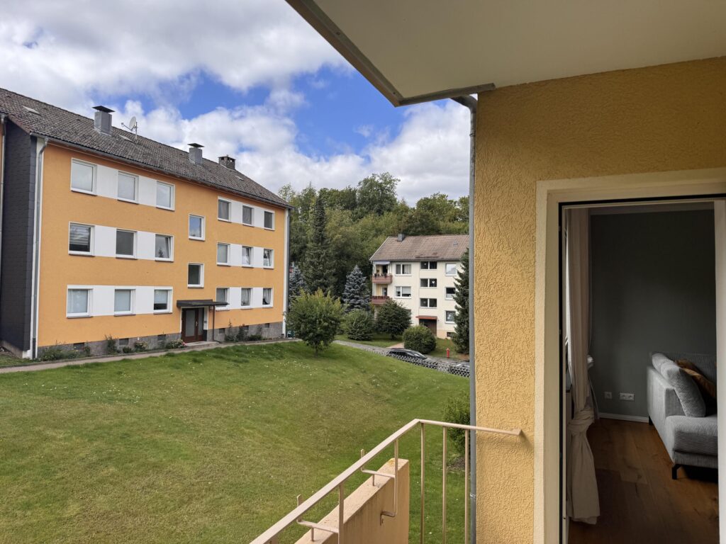 Blick vom Balkon