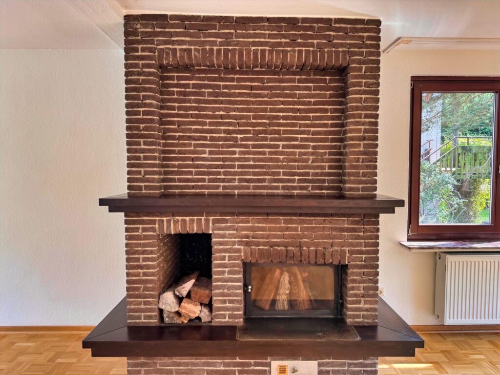 Kamin im Wohnzimmer