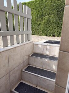 Treppe zum Hinterhof