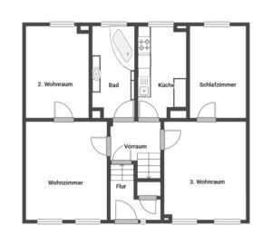 Wohnhaus Erdgeschoss